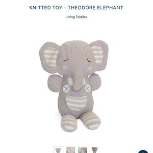 New Knitted toy Theodore Elephant